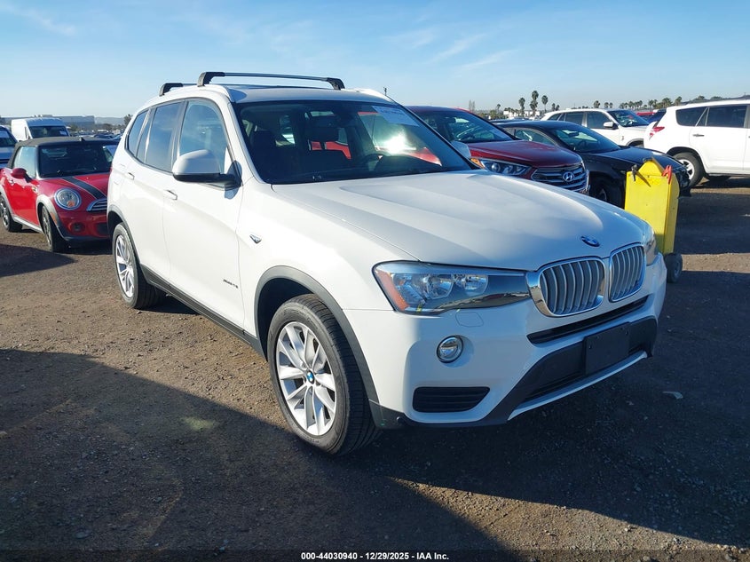 5UXWX9C52H0T09142 2017 BMW X3 xDrive28I auction photo 1