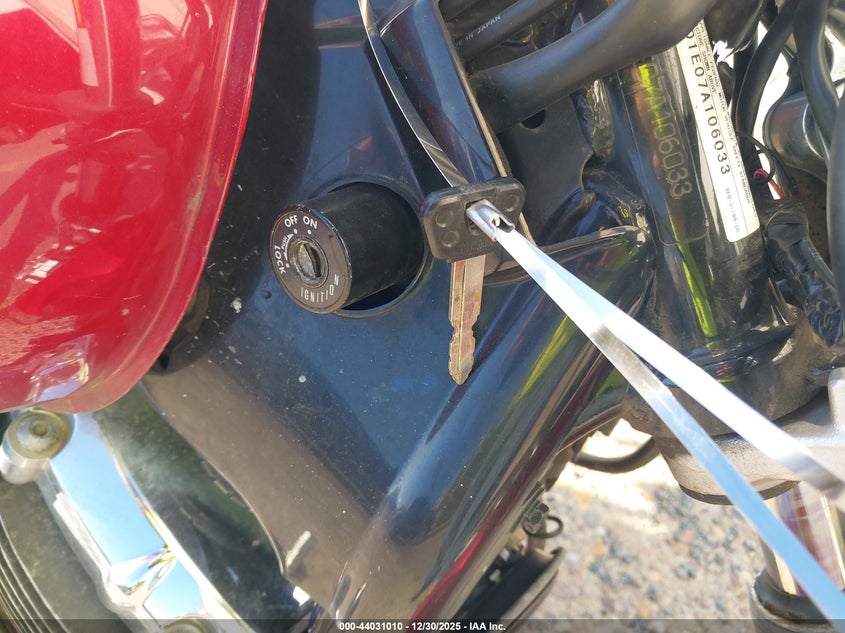 2007 Yamaha Xvs650 VIN: JYAVM01E07A106033 Lot: 44031010