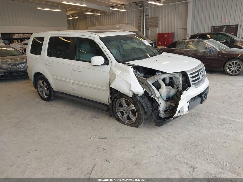 5FNYF4H52EB049220 2014 Honda Pilot Ex-L auction photo 1