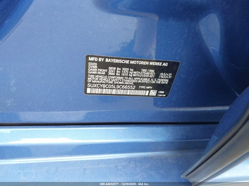 2020 BMW X6 - 5UXCY8C05L9C66552