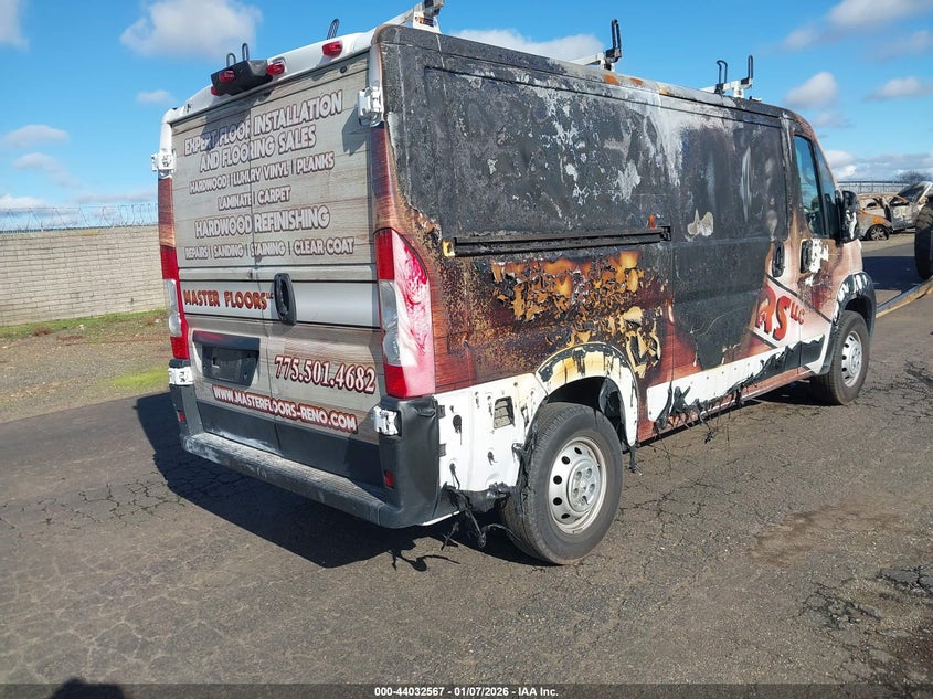 Vin: 3c6trvag3le106361, lot: 44528336, ram promaster 1500 low roof 136 wb 20204