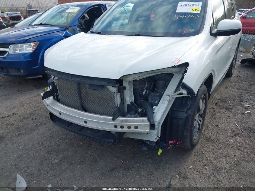 2016 Honda Pilot Ex-L VIN: 5FNYF6H58GB011683 Lot: 44034078