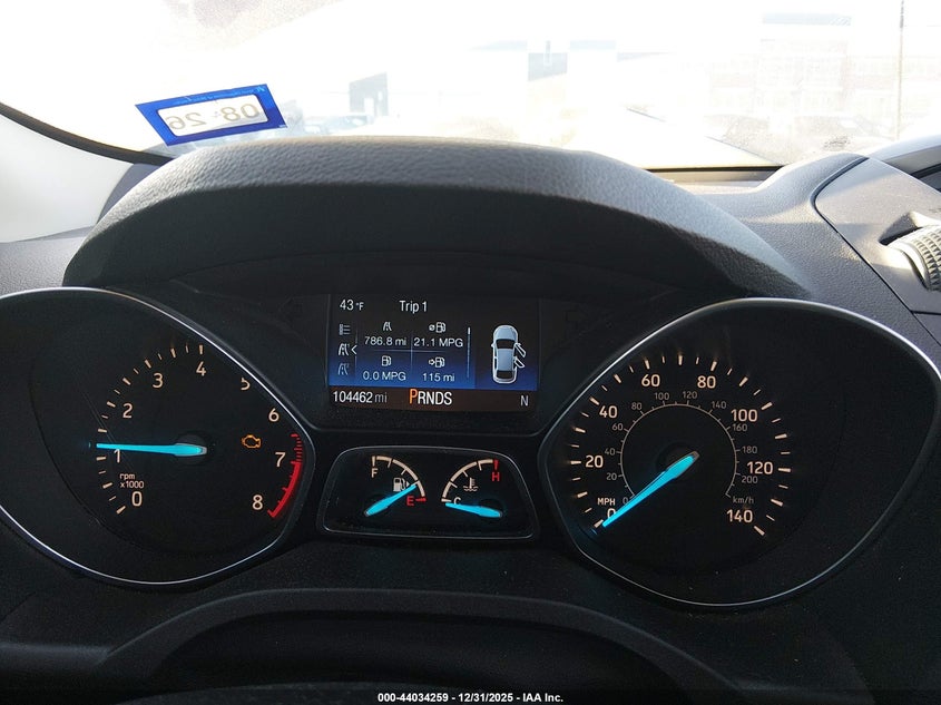 VIN 1FMCU0F72HUB15401 2017 FORD ESCAPE S