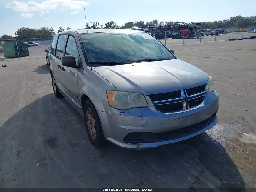 2C4RDGBG0DR619594 2013 Dodge Grand Caravan American Value Pkg auction photo 1