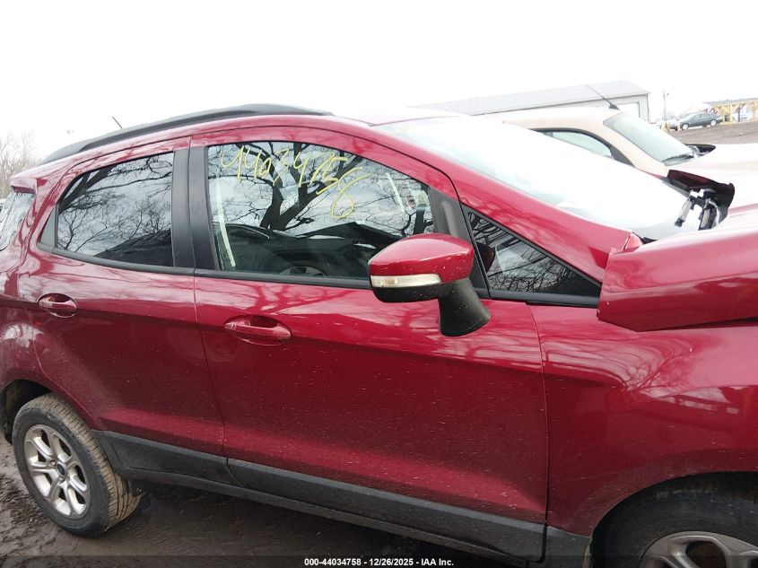 2018 Ford Ecosport Se VIN: MAJ3P1TE4JC198593 Lot: 44034758