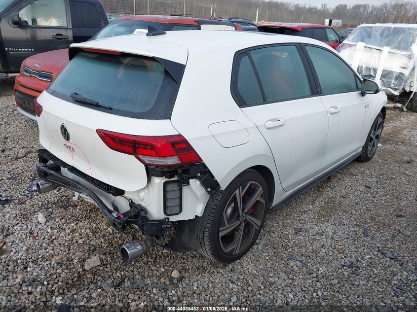Vin: wvwsa7cd4sw235563, lot: 44531222, volkswagen golf gti 2.0t se 20254