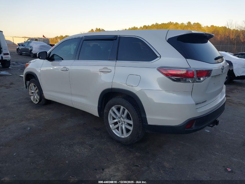 2015 Toyota Highlander Le V6
