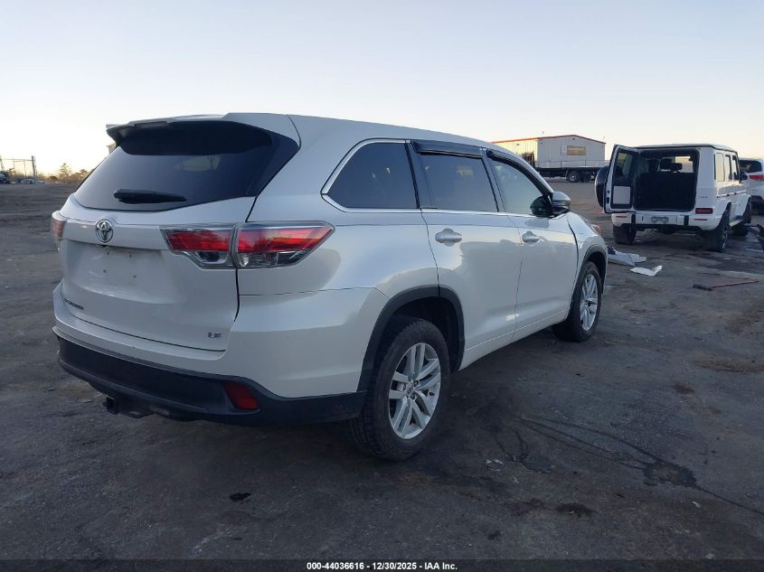 2015 Toyota Highlander Le V6