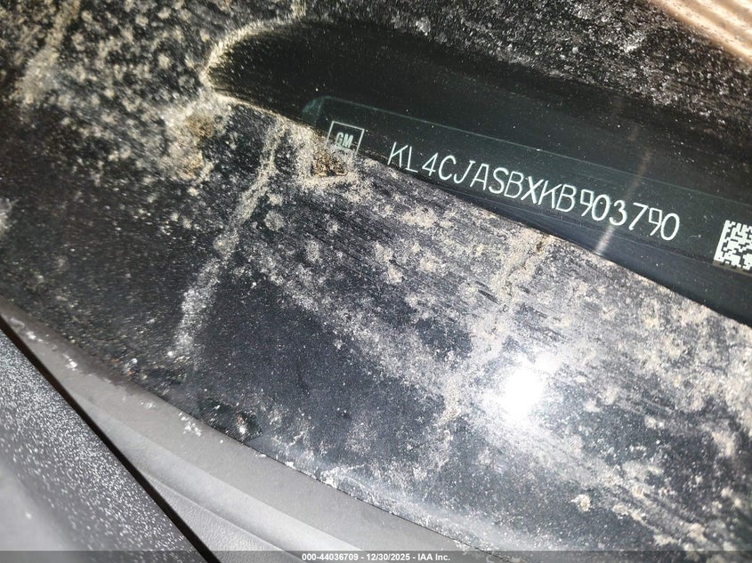 2019 Buick Encore Fwd Preferred VIN: KL4CJASBXKB903790 Lot: 44036709