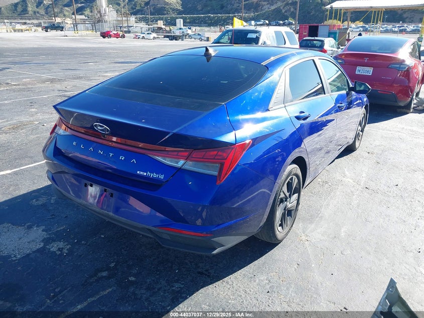 2023 Hyundai Elantra Hybrid Blue
