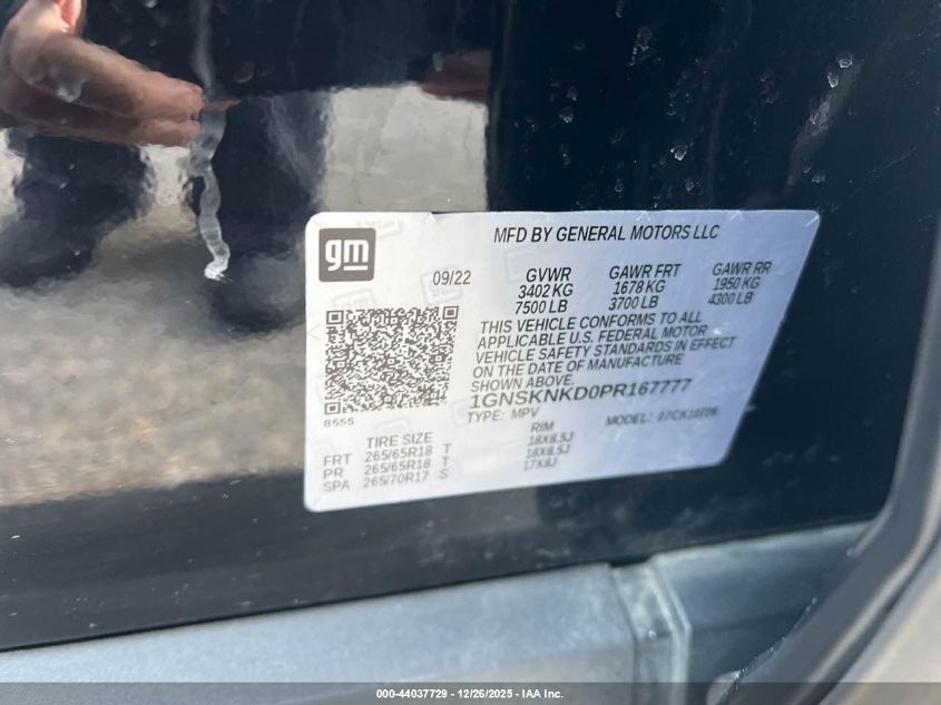 2023 Chevrolet Tahoe - 1GNSKNKD0PR167777