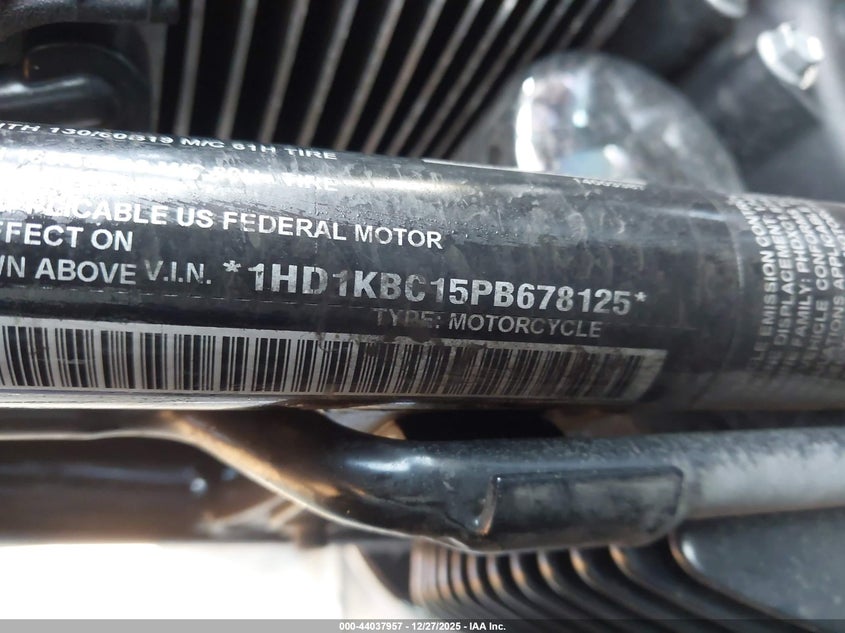 2023 Harley-Davidson Flhx VIN: 1HD1KBC15PB678125 Lot: 44037957