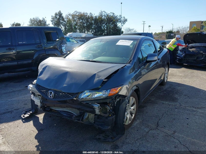 2012 Honda Civic 1.8 Lx grey Lot 111044039143 Vin 2HGFG3B59CH558141