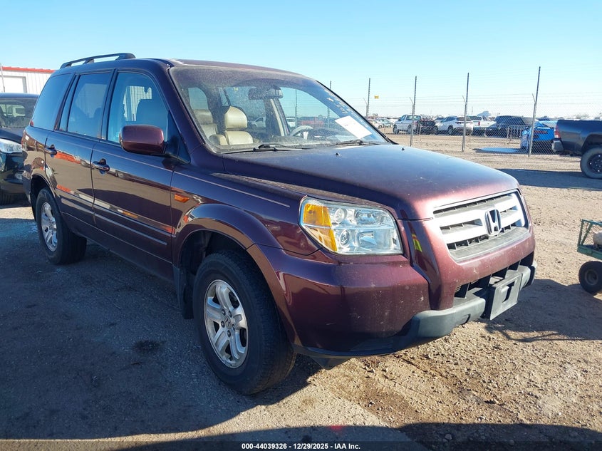 5FNYF18248B049440 2008 Honda Pilot Vp auction photo 1