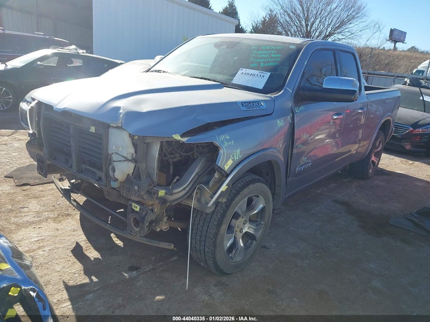 Vin: 1c6rredtxkn508486, lot: 44536104, ram 1500 laramie  4x2 6'4 box 20192