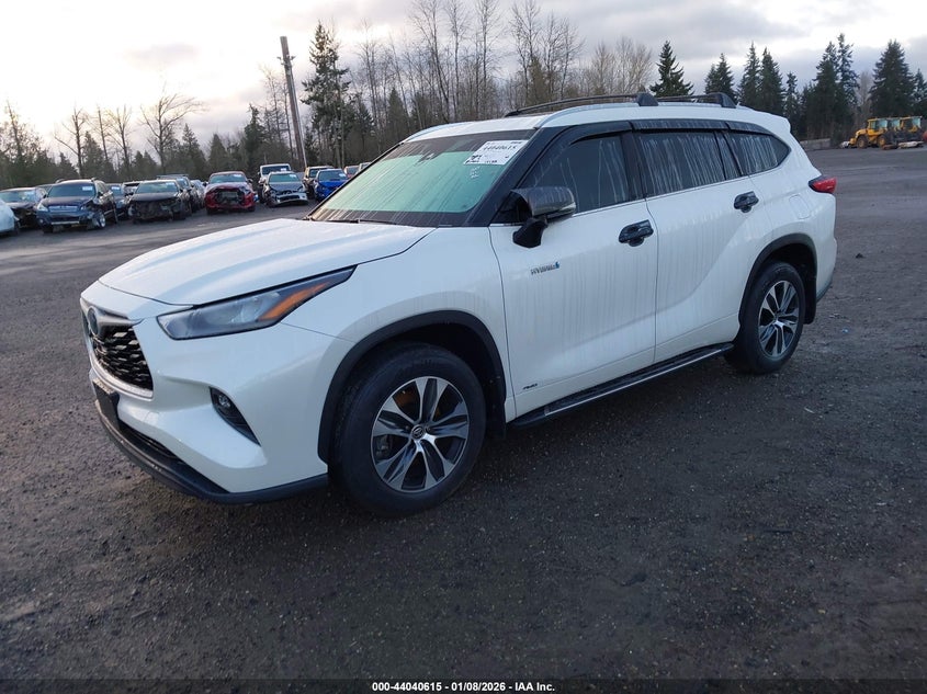 Vin: 5tdhbrch3ls510024, lot: 44536384, toyota highlander hybrid xle 20202