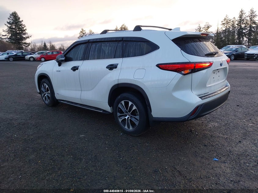 Vin: 5tdhbrch3ls510024, lot: 44536384, toyota highlander hybrid xle 20203