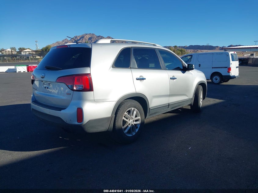 Vin: 5xykt3a6xeg450311, lot: 44536812, kia sorento lx 20144