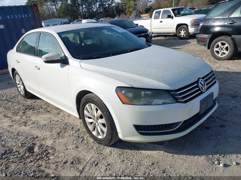 1VWAP7A39DC085326 2013 Volkswagen Passat S auction photo 1