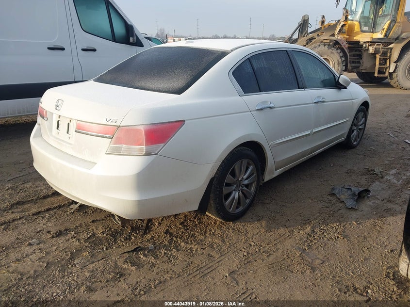 2012 Honda Accord 3.5 3.5 Ex-L white Lot 111044043919 Vin 1HGCP3F81CA031233
