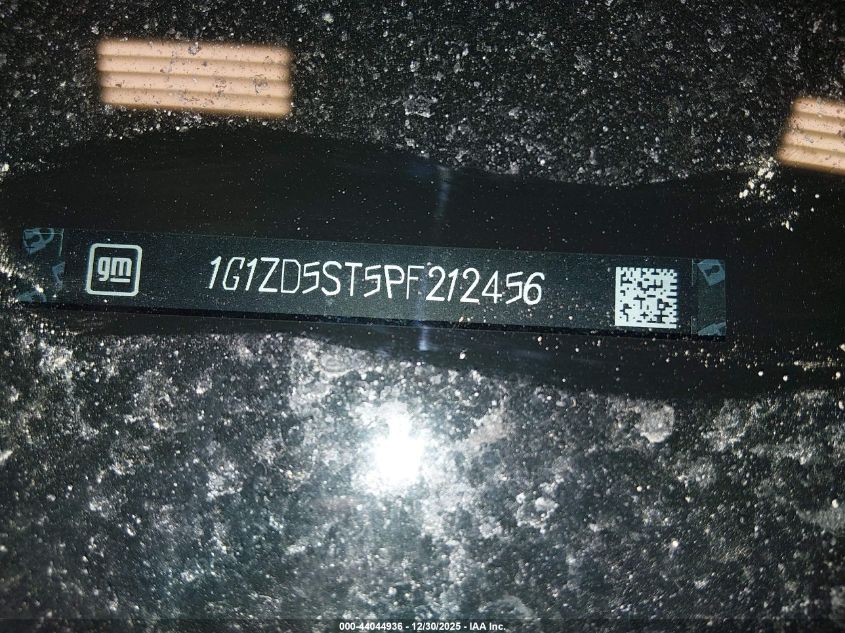 2023 Chevrolet Malibu Fwd 1Lt VIN: 1G1ZD5ST5PF212456 Lot: 44044936