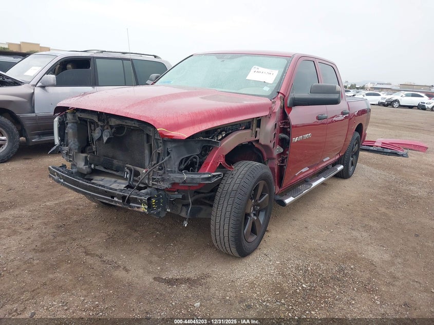 1C6RD6KT7CS333737 2012 Ram 1500 5.7 Ram St red