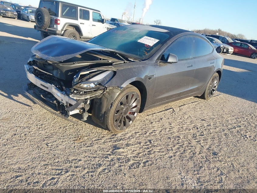 Vin: 5yj3e1ec6pf637395, lot: 44541147, tesla model 3 performance dual motor all-wheel drive 20232