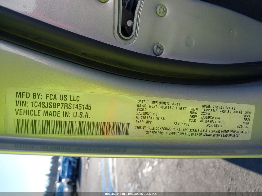 2024 Jeep Wagoneer - 1C4SJSBP7RS145145