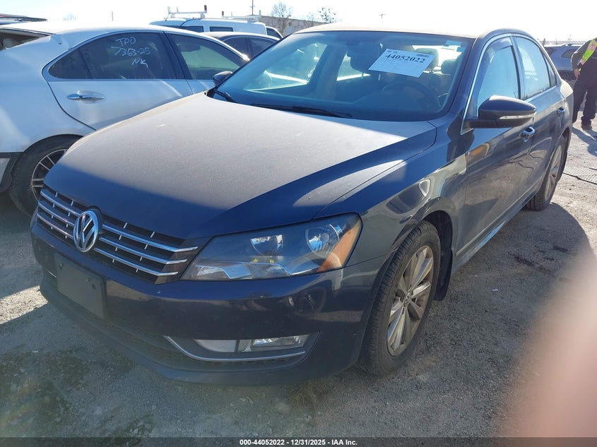 2012 Volkswagen Passat 2.5 2.5l Sel Premium Blue Lot 111044052022 Vin 1VWCP7A34CC094054