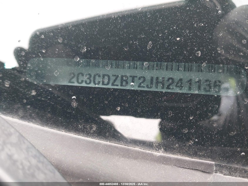 2018 Dodge Challenger R/T VIN: 2C3CDZBT2JH241136 Lot: 44052488