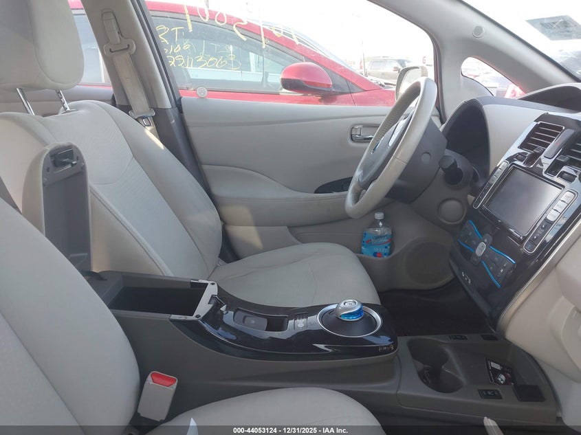 2012 Nissan Leaf Sl white Lot 111044053124 Vin JN1AZ0CPXCT019213