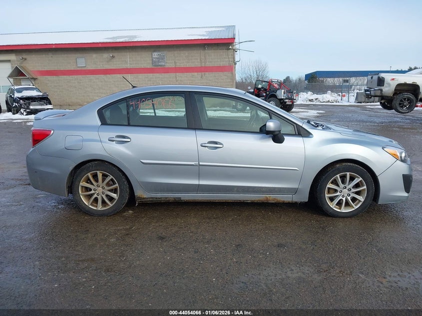 2012 Subaru Impreza 2.0 2.0i Premium Silver Lot 111044054066 Vin JF1GJAB65CH021070