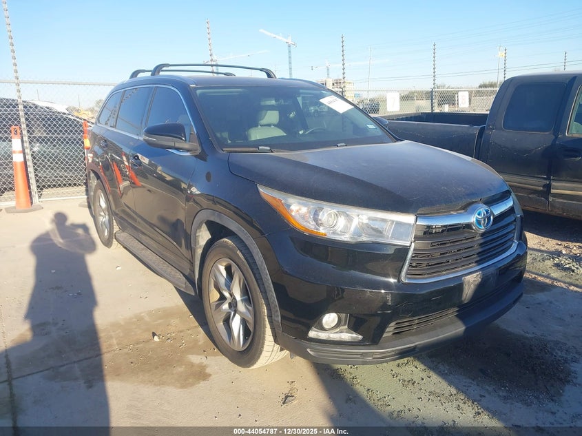 5TDDCRFH2GS019120 2016 Toyota Highlander Hybrid Limited auction photo 1