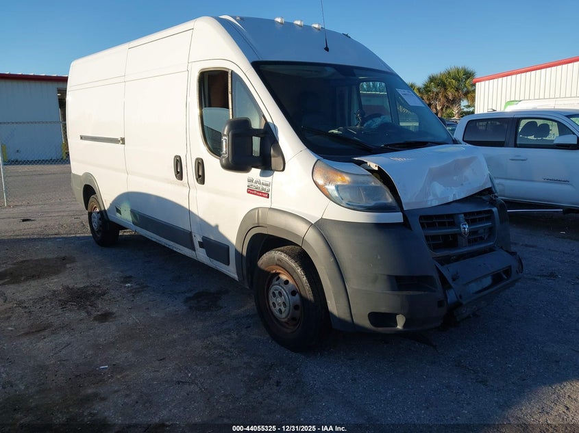 3C6TRVDGXJE124297 2018 Ram Promaster 2500 High Roof 159 Wb auction photo 1