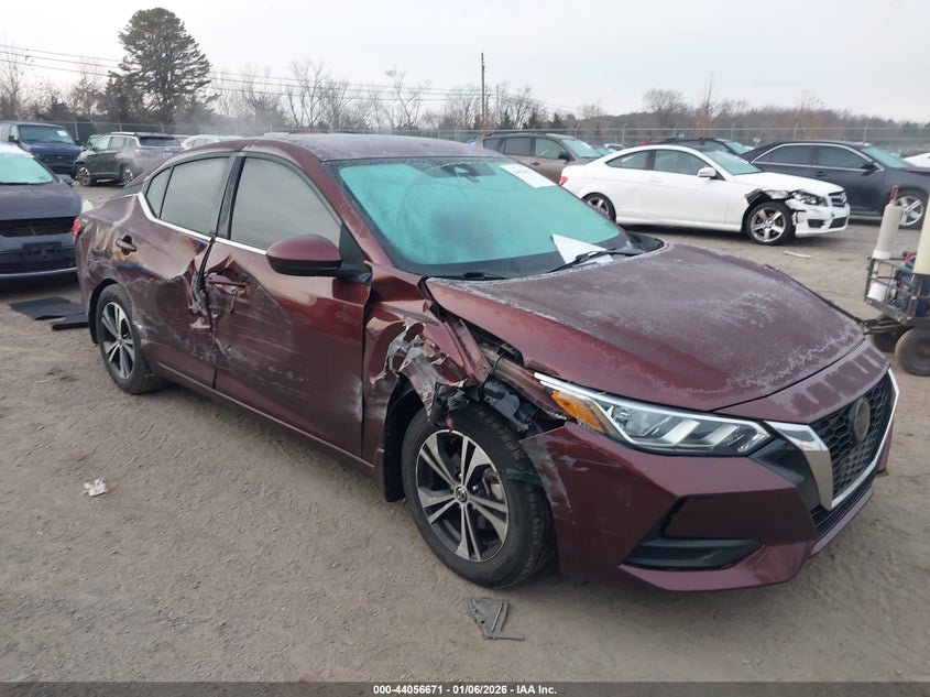 3N1AB8CVXMY268489 2021 Nissan Sentra Sv Xtronic Cvt auction photo 1