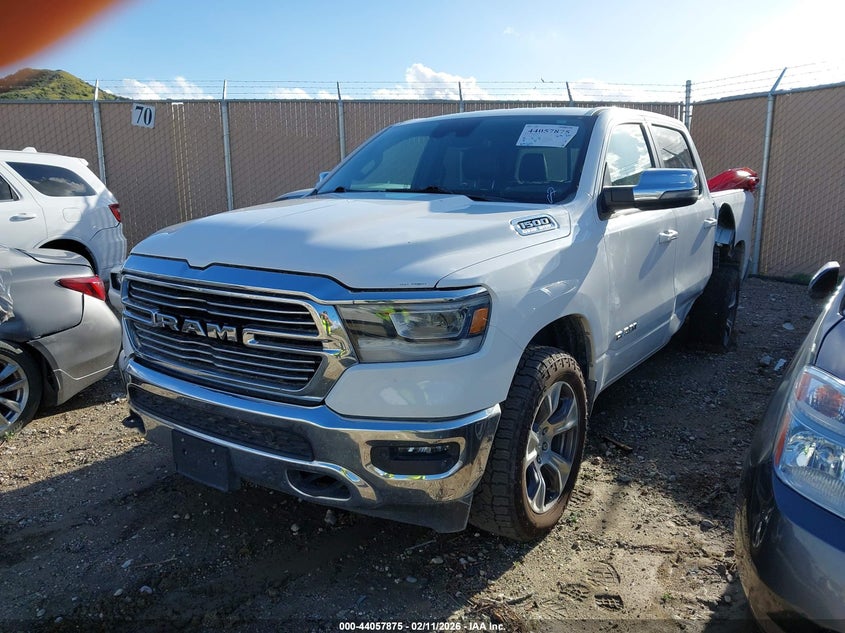 Vin: 1c6srfjt6pn518340, lot: 44553658, ram 1500 laramie  4x4 5'7 box 20232