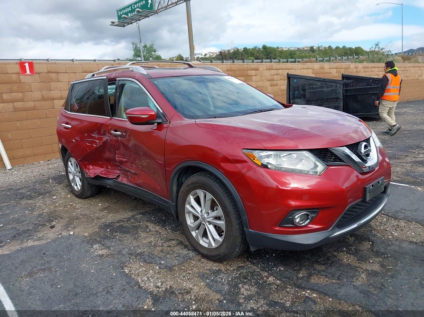 5N1AT2MT7EC765638 2014 Nissan Rogue Sv auction photo 1
