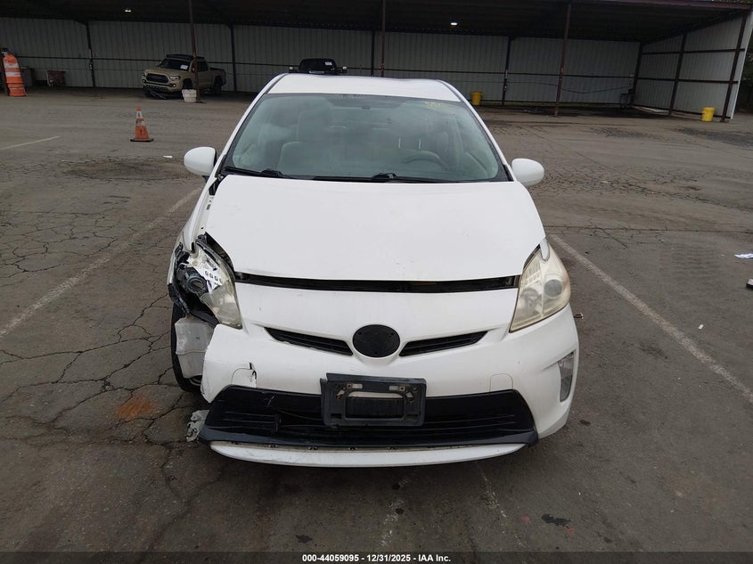 2012 Toyota Prius 1.8 Two white Lot 111044059095 Vin JTDKN3DU9C5453646