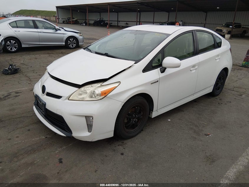 2012 Toyota Prius 1.8 Two white Lot 111044059095 Vin JTDKN3DU9C5453646