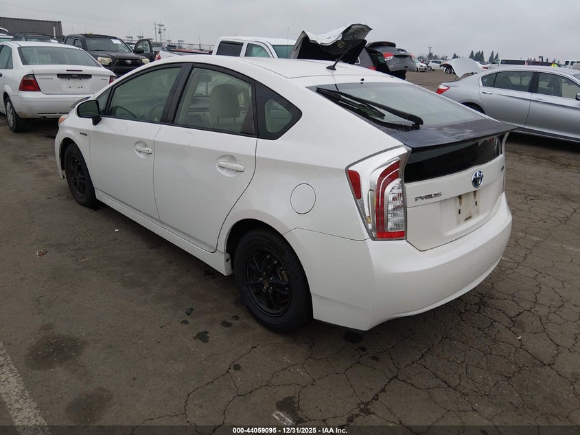 2012 Toyota Prius 1.8 Two white Lot 111044059095 Vin JTDKN3DU9C5453646