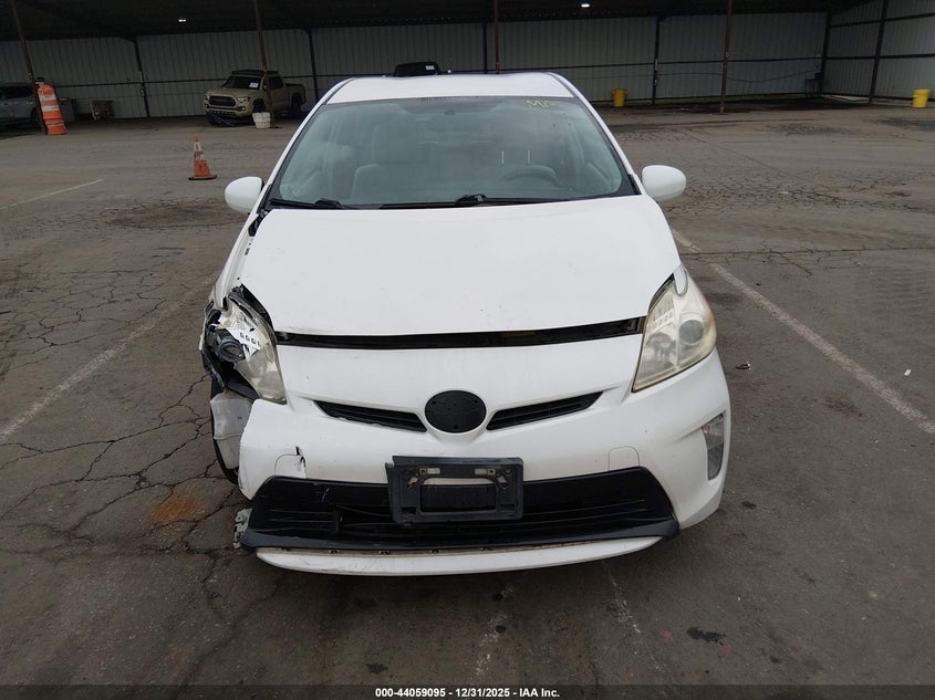2012 Toyota Prius 1.8 Two white Lot 111044059095 Vin JTDKN3DU9C5453646