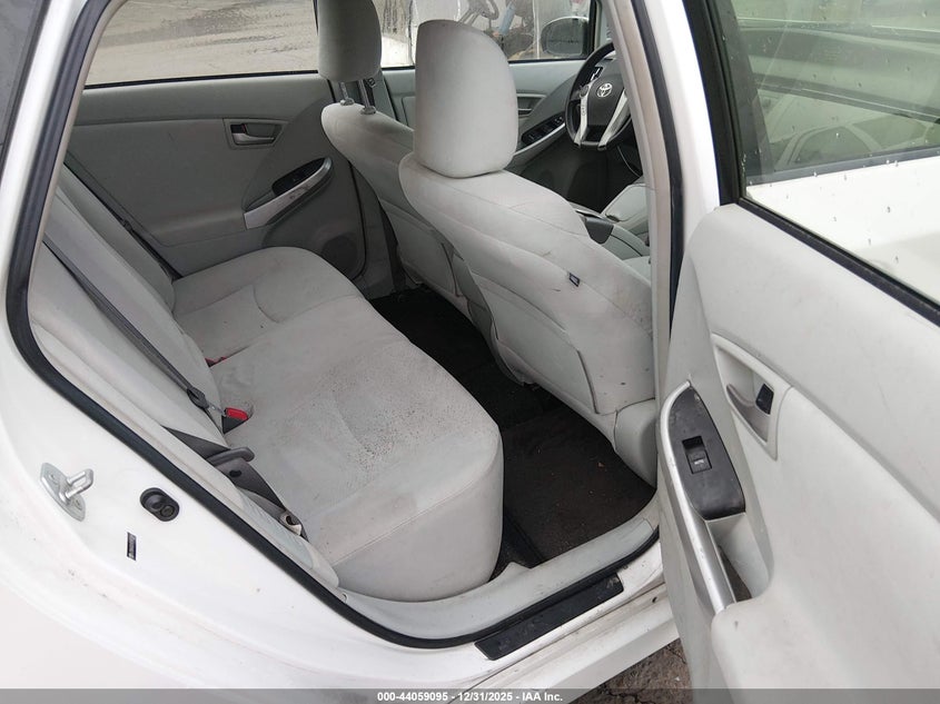 2012 Toyota Prius 1.8 Two white Lot 111044059095 Vin JTDKN3DU9C5453646