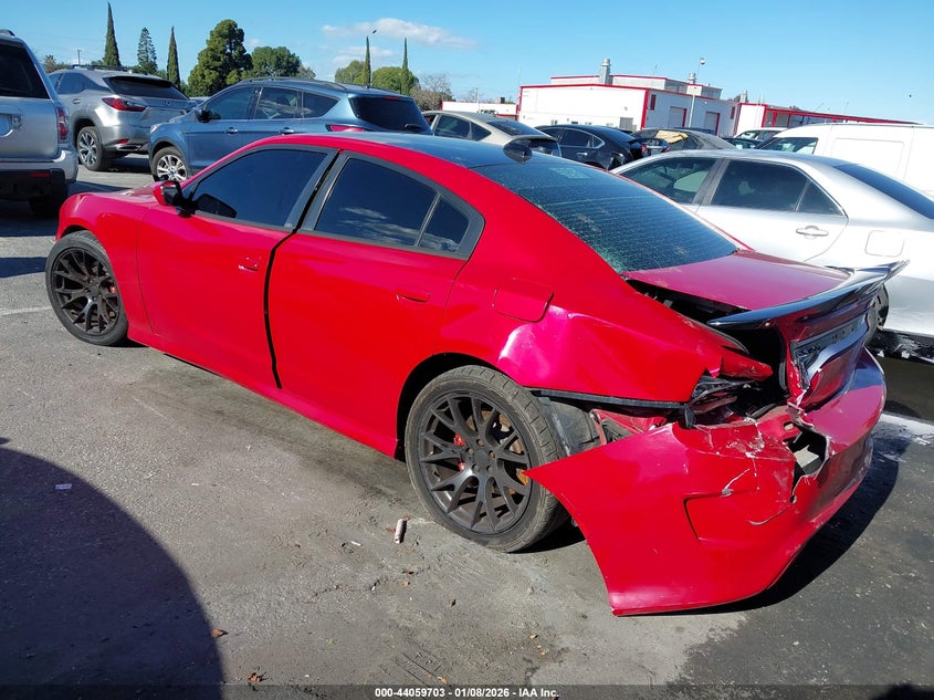 Vin: 2c3cdxgj9jh134497, lot: 44555486, dodge charger r/t scat pack rwd 20183