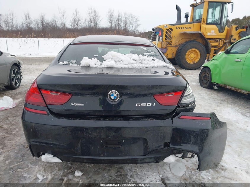 2015 BMW 650I Gran Coupe xDrive VIN: WBA6B4C58FD761568 Lot: 44061524