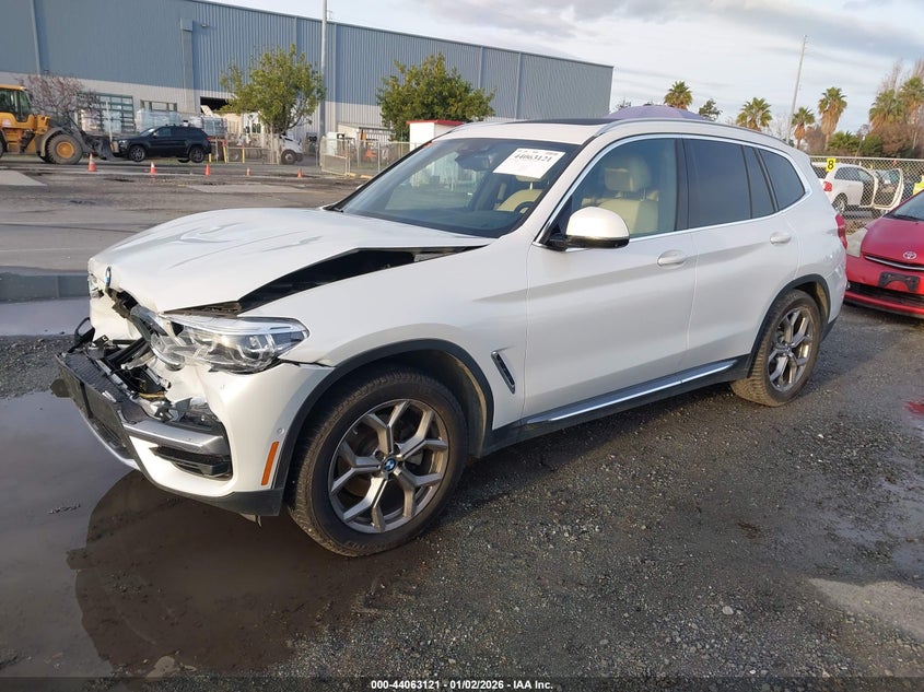 Vin: 5uxty5c00l9b63523, lot: 44558904, bmw x3 xdrive30i 20202