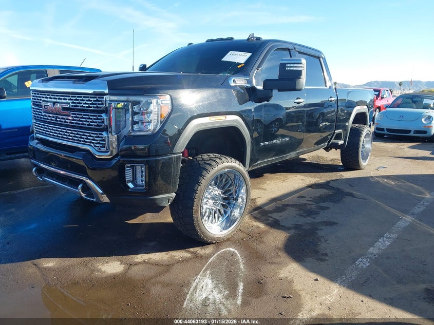2022 Gmc SIERRA 2500Hd 4Wd Standard Bed Denali black Lot 111044063193 Vin 1GT49REY5NF280593