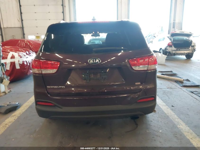 2016 Kia Sorento 2.4L Lx VIN: 5XYPGDA37GG123793 Lot: 44063277
