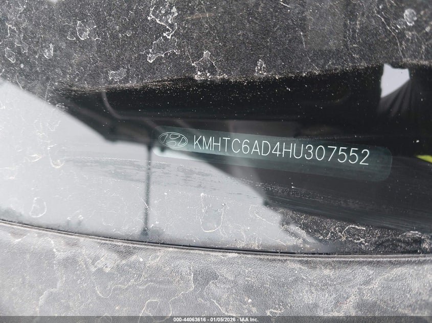 VIN KMHTC6AD4HU307552 2017 HYUNDAI VELOSTER