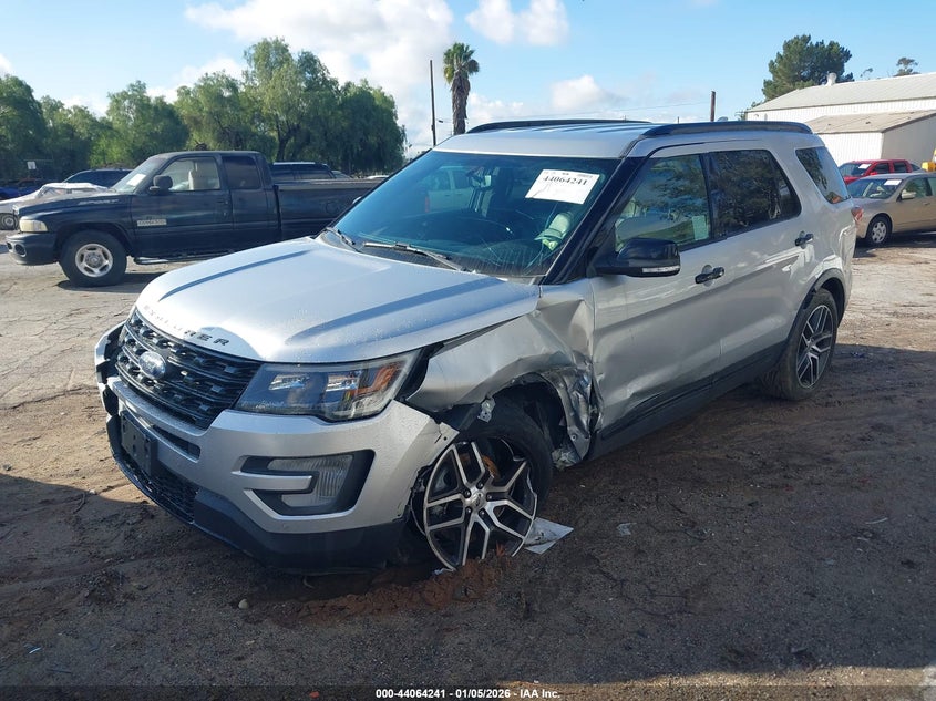Vin: 1fm5k8gt9hgd66472, lot: 44560024, ford explorer sport 20172