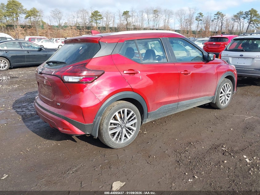VIN 3N1CP5CVXNL516490 2022 NISSAN KICKS SV XTRONIC CVT